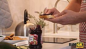 Seductive Brunette Loves Using Tongue In Man's Butt