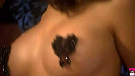 Brunette Maid Dominates Threesome with Boss and His Big Cock Friend!