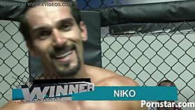 Sexy babe Ann Marie Rios fucks the boxing winner