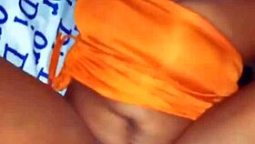 Hijab milf gives me a different feeling handling my black cock