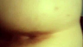 deep purple dildo stretching my wife's tight pussy hard