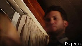 deeper spoiled lulu punished in garage for bratty demands with deepthroat