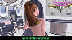 Why does the cute girl pose nude in the airplane?