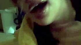 Thickdick records lady tasting his big monster cock for breakfast