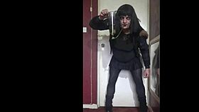 loving my shy bisexual crossdressing for the watchers 😊