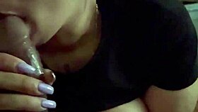 Thickdick records lady tasting his big monster cock for breakfast