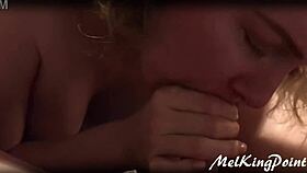 My golden blowjob with a blonde milf sucking and swallowing cum