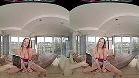 Blonde Stacy Cruz's photoshoot turns steamy with fingering and riding