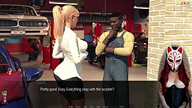 Jessica Oneil reports the hard news in see-through lingerie. She teases with her big tits.