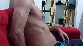 stepmom in provocative clothes, i fuck her while friend watches