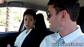 yo, amethyst banks ridin’ her instructor like crazy, damn hot chocolate skin