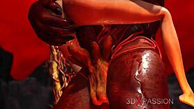 i fucked this hot girl in hell, rough anal and gaggin