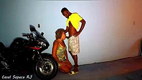 latina milf gives blowjob to cop as bribe