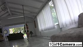 Sexy Busty Natasha Nice Masturbates Her Pussy Close Up!