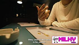 Uh, I made such an indecent proposal to this horny Brazilian... her big ass, um, eats ass for pay!