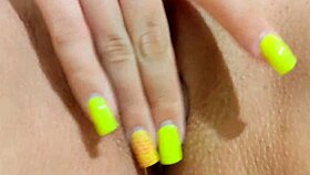 I'm masturbating my young 18+ tight pussy to orgasm with my little 18+ fingers close-up