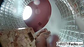 steamy shower behind the scenes with christy, dahlia, and ivan getting wild