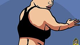 Intense emotions build as cum lands on big black booty in doggystyle