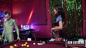 Free use at the local bar featuring Sahara Knite, Isabel Ice, Lezley Zen, Keni Styles, and Steve Hooper.