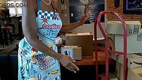 Raven Swallowz as Ebony Nympho Housewife Honey Craves Cock and Facial in Wild Afternoon