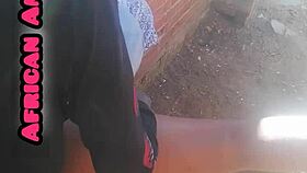 African mature woman in beautiful context