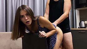 cute girl helped me cum after doggystyle