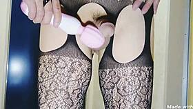 Is amateur asian shemale miyuki ready for intense toy play in japanese homemade video?