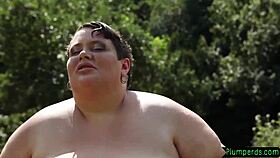 Massaged Queening Ssbbw Plays with Her Big Tits