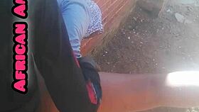 African mature woman in beautiful context