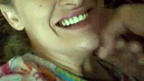 Blonde Slut Gets Facial After Intense Blowjob And Cumshot Explosion!