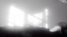 Ebony beauty with a sexy ass that's hard to resist in missionary position 😏