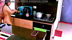 surprise in the kitchen with kissing and big cock instructions