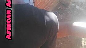 African mature woman in beautiful context