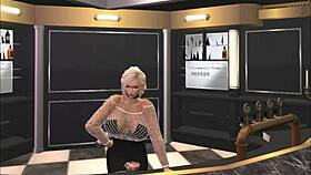 A smart blonde girl gets anal blowjob doggystyle assfucking with tits pussy and classy vibe