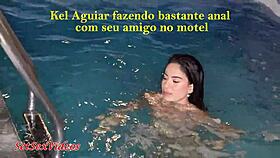 kel aguiar is doing lots of anal with her friend in the motel