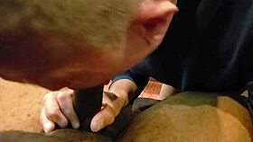 Sucking a young 18+ cock and swallowing the guys load in gay blowjob