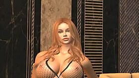 A smart blonde girl gets anal blowjob doggystyle assfucking with tits pussy and classy vibe