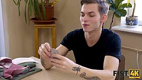 Raw sensual blonde teen 18+ banged hard by cheating friend for fisting