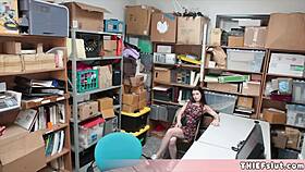 Anastasia's Rough Burglary Leads to Bent Over Blowjob and Pussy Offering