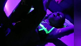 me and my girlfriend putting on a hardcore show in the club with italian talks