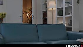 Zuzu Sweet dominates solo play with fierce shemale action in futanari style.