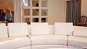 Pussylicking sapphic lesbian gets dirty during massage