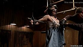 Hairy Pussy Slave Feels Intense Pleasure as Master Fingers Her Roughly