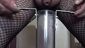 Shy Crossdresser Craves Pee Swallows