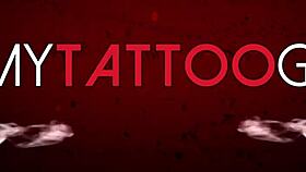 sascha fingers amber luke's big tits while she gets tattooed