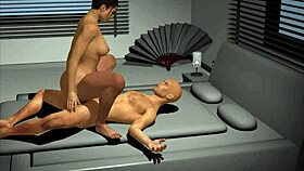 3D Anime Friends Fucking In Apartment