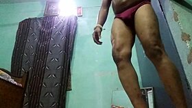 Indian Shemale Kanchan Sahoo Slowly Removes Saree Revealing Ladyboy Body