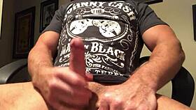 long masturbation session ends with huge cumshot