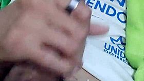 Young tattooed guy with a tall cock masturbates in this dirty homemade solo