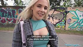 Public Agent Blue Eyed Blonde British Babe Takes a Big Czech Cock in Her Wet Pussy